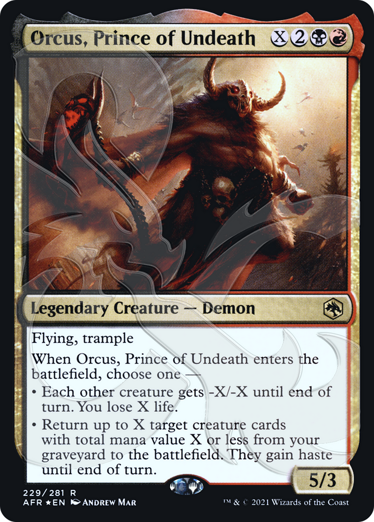 Image of Orcus, Prince of Undeath (Ampersand Promo) [Dungeons & Dragons: Adventures in the Forgotten Realms Promos]