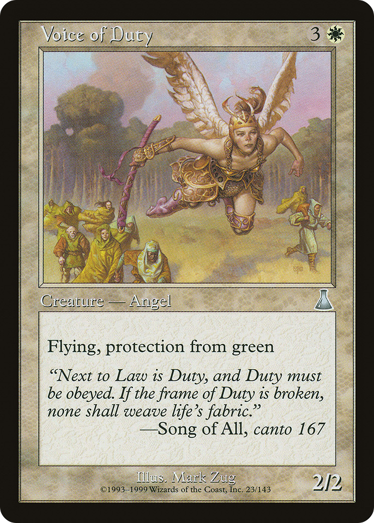 Image of Voice of Duty [Urza's Destiny]