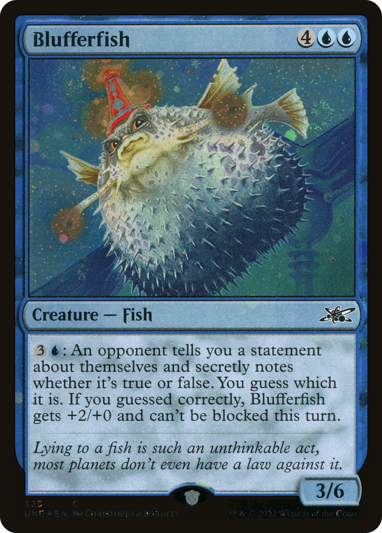Image of Blufferfish (Galaxy Foil) [Unfinity]