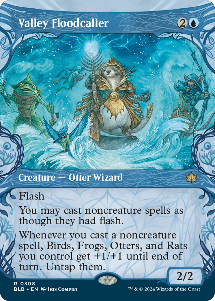 Image of Valley Floodcaller (Showcase) [Bloomburrow]