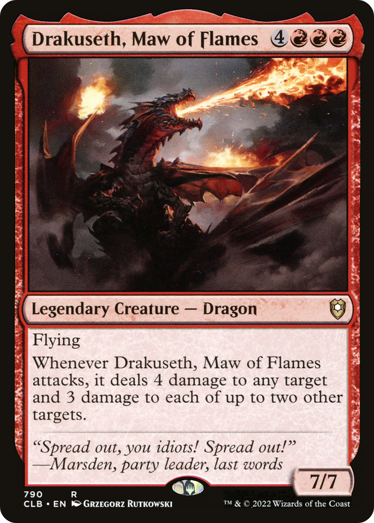 Image of Drakuseth, Maw of Flames [Commander Legends: Battle for Baldur's Gate]