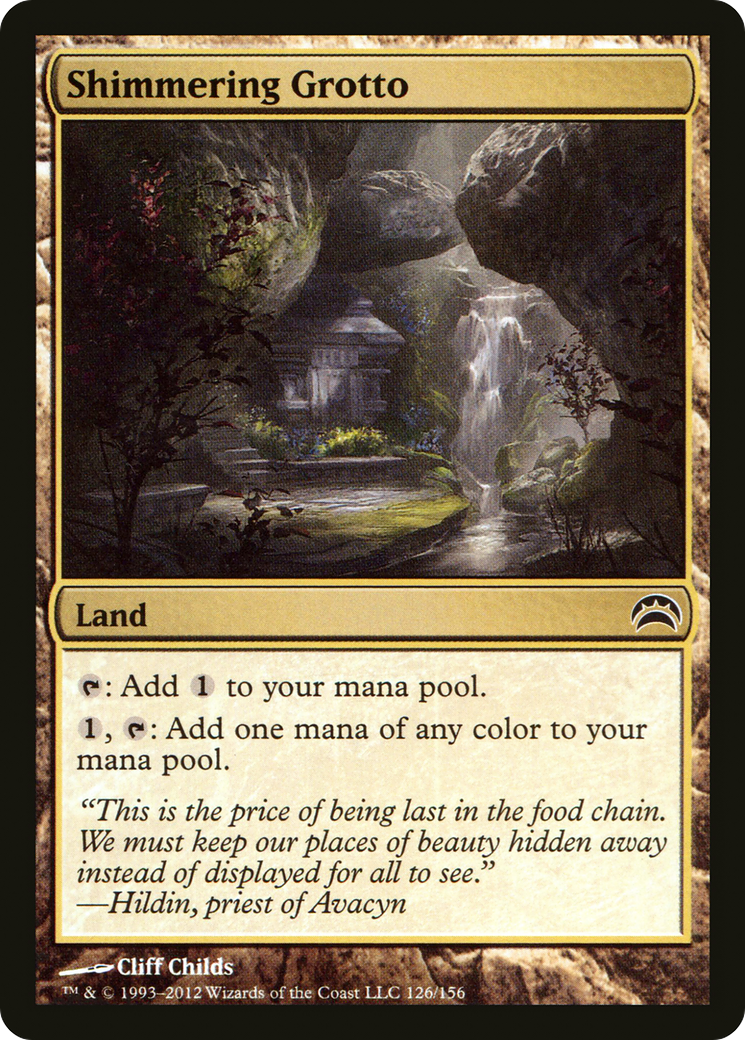 Image of Shimmering Grotto (PC2-126) - Planechase 2012 Foil