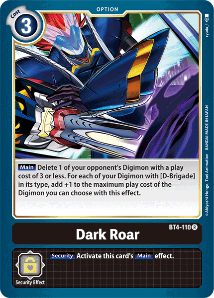 Image of Dark Roar [BT4-110] [Great Legend]