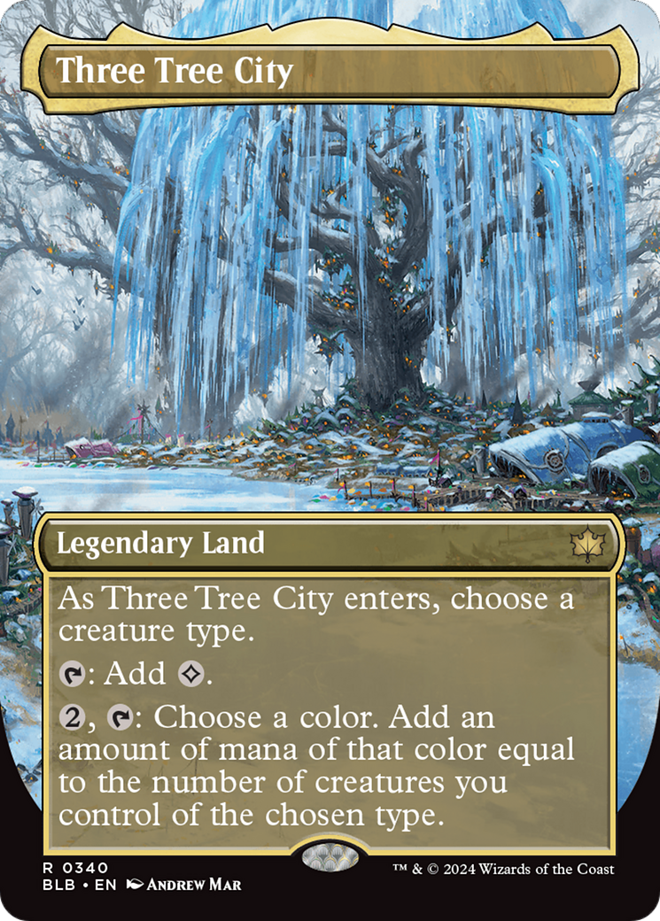 Image of Three Tree City (Borderless) (0340) [Bloomburrow]