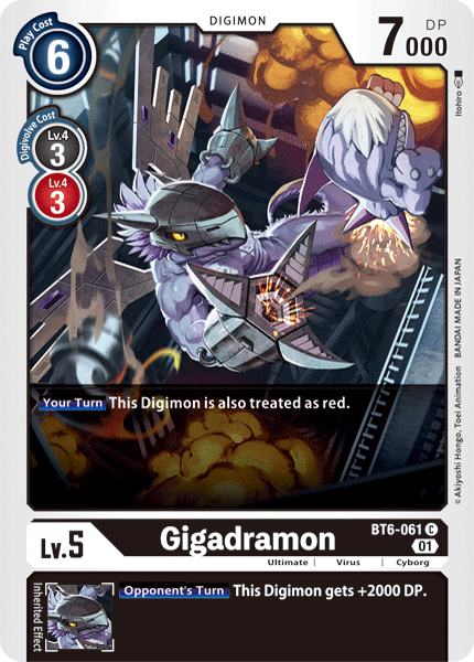 Image of Gigadramon [BT6-061] [Double Diamond]