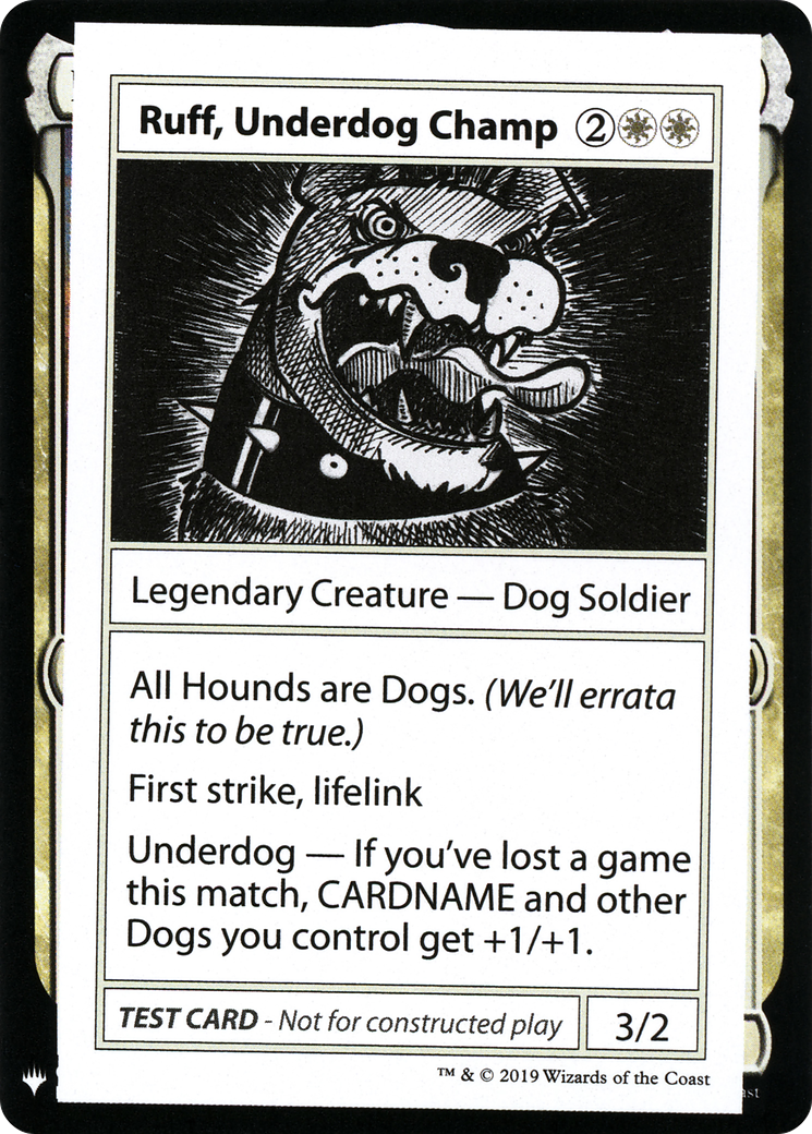 Image of Ruff, Underdog Champ [Mystery Booster Playtest Cards]