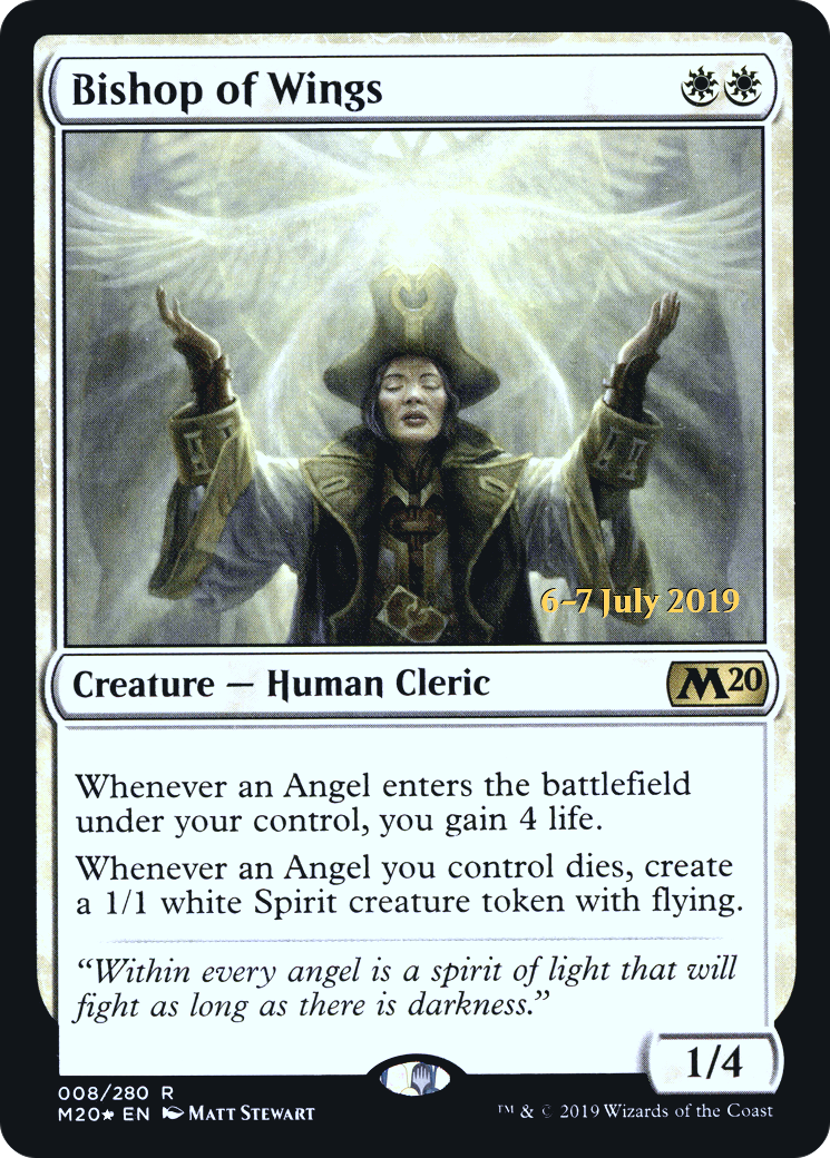 Image of Bishop of Wings [Core Set 2020 Prerelease Promos]