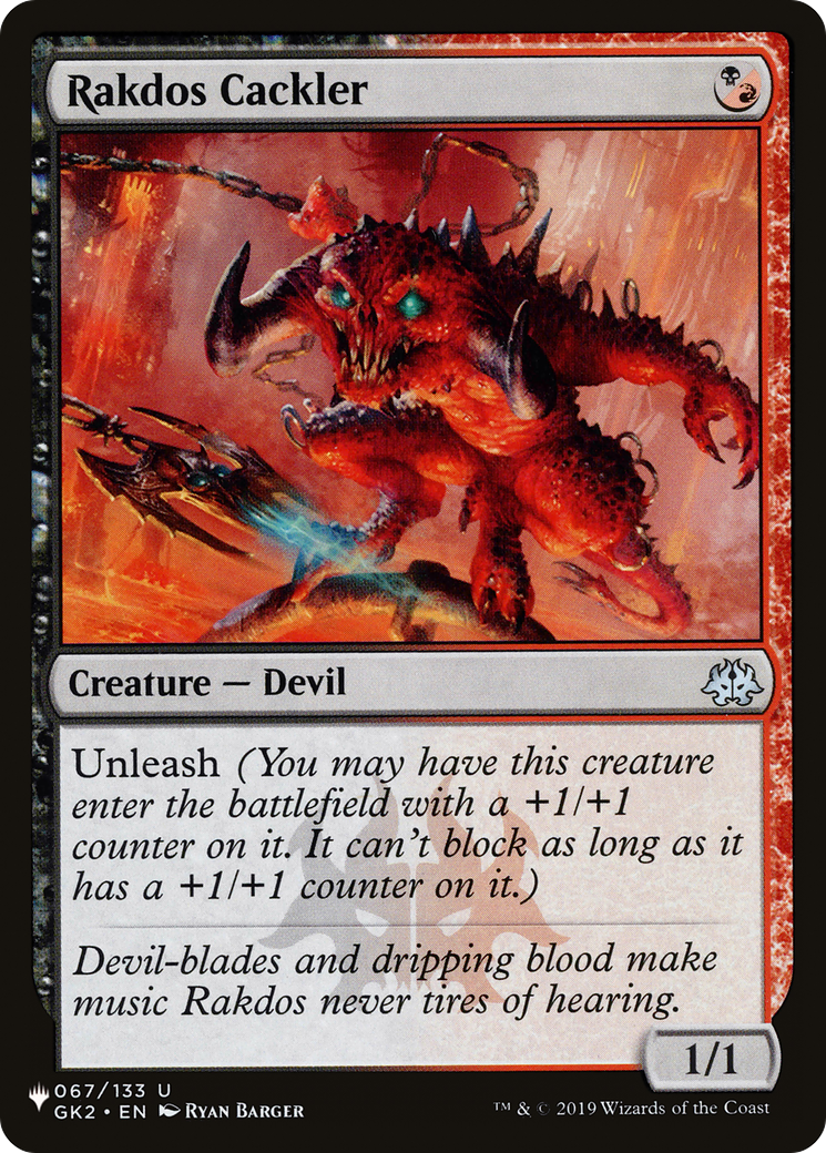 Image of Rakdos Cackler [The List]