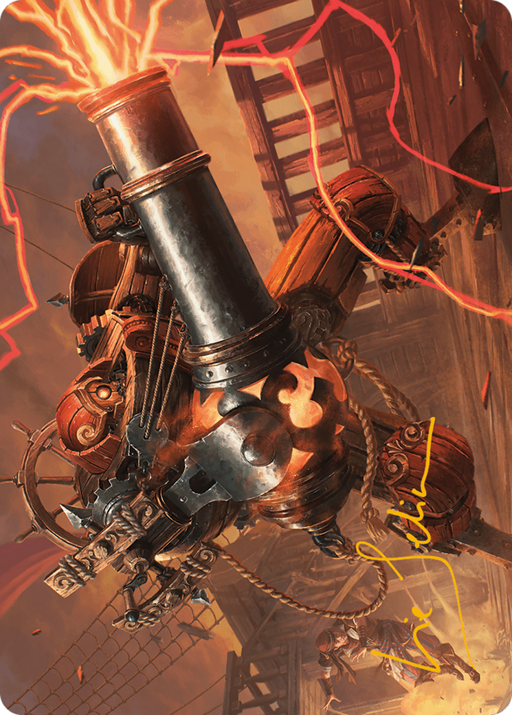 Image of Blaster Hulk Art Card (Gold-Stamped Signature) [Modern Horizons 3 Art Series]
