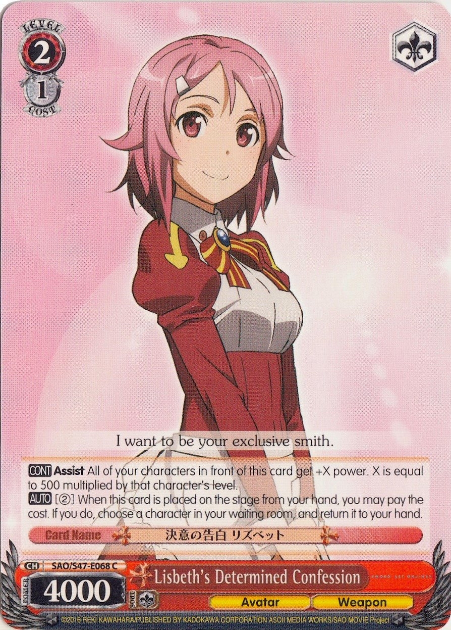 Image of Lisbeth's Determined Confession (SAO/S47-E068 C) [Sword Art Online Re: Edit]