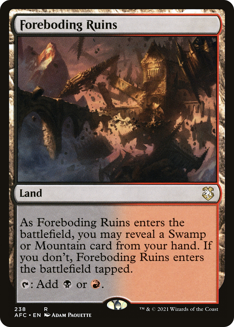 Image of Foreboding Ruins [Dungeons & Dragons: Adventures in the Forgotten Realms Commander]