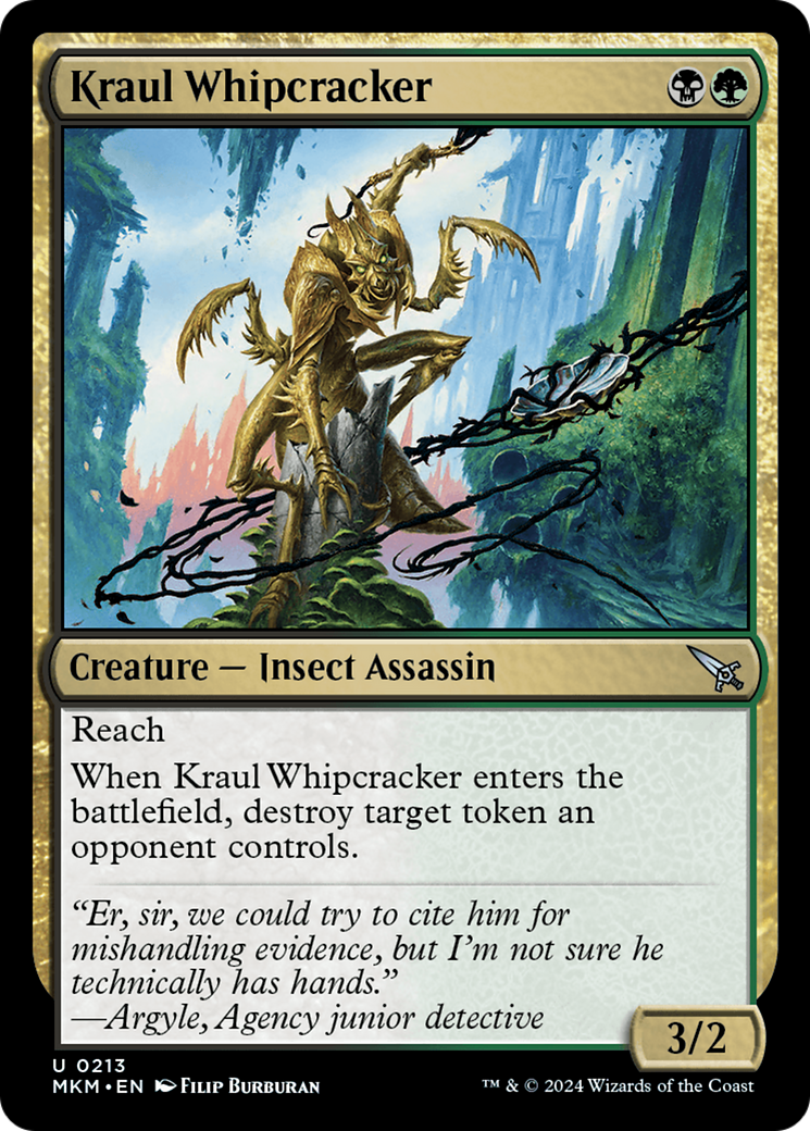 Image of Kraul Whipcracker (Black) [Murders at Karlov Manor]
