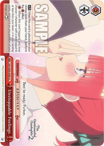 Image of Unstoppable Feelings (5HY/W90-E080 CC) [The Quintessential Quintuplets 2]