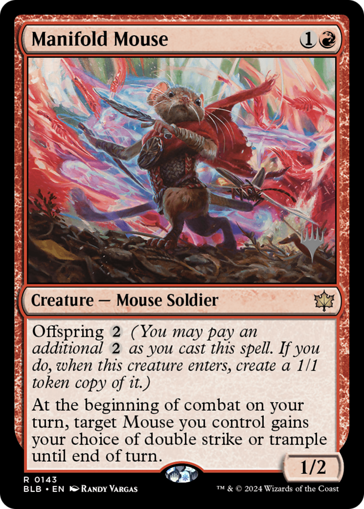 Image of Manifold Mouse (Promo Pack) [Bloomburrow Promos]