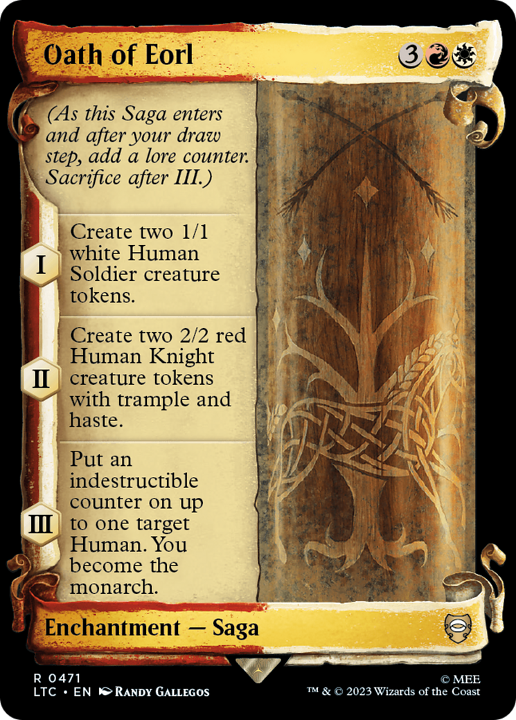 Image of Oath of Eorl [The Lord of the Rings: Tales of Middle-Earth Commander Showcase Scrolls]