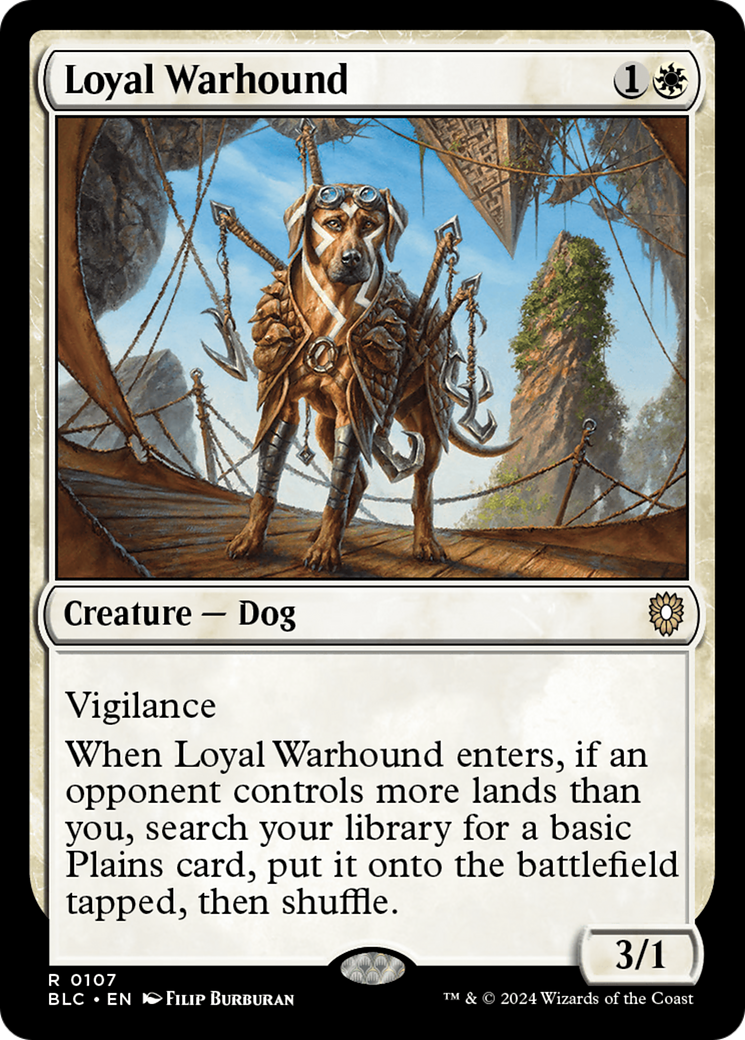 Image of Loyal Warhound [Bloomburrow Commander]