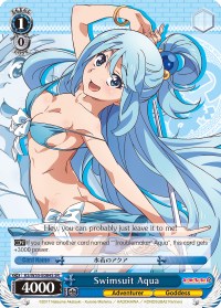 Image of Swimsuit Aqua (KS/W55-E084S SR) [KonoSuba 2]