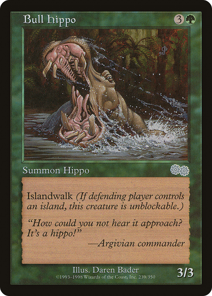 Image of Bull Hippo [Urza's Saga]