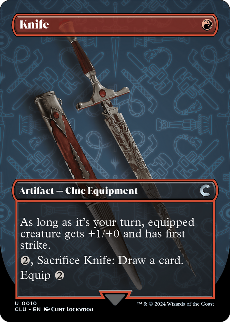 Image of Knife (Borderless) [Ravnica: Clue Edition]