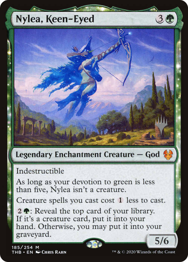 Image of Nylea, Keen-Eyed (Promo Pack) [Theros Beyond Death Promos]