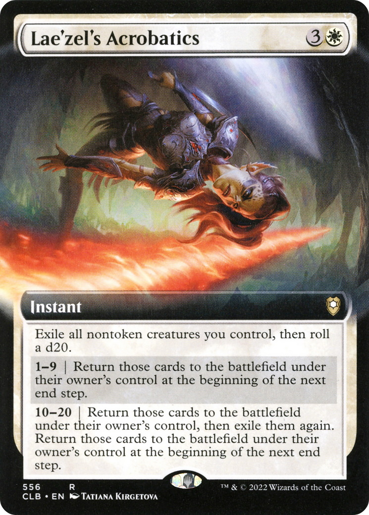 Image of Lae'zel's Acrobatics (Extended Art) [Commander Legends: Battle for Baldur's Gate]