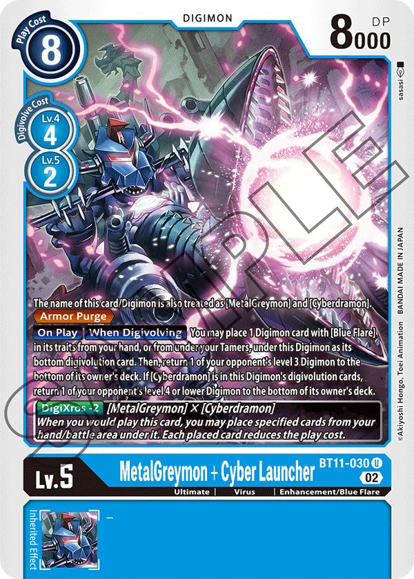 Image of MetalGreymon + Cyber Launcher [BT11-030] [Dimensional Phase]
