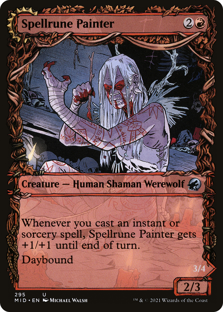 Image of Spellrune Painter // Spellrune Howler (Showcase Equinox) [Innistrad: Midnight Hunt]
