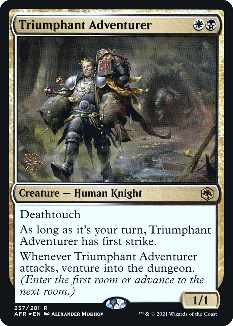 Image of Triumphant Adventurer [Dungeons & Dragons: Adventures in the Forgotten Realms Prerelease Promos]