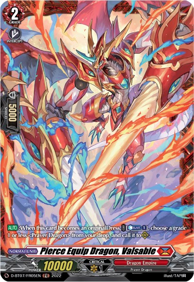 Image of Pierce Equip Dragon, Valsable (FR) (D-BT07/FR05EN) [Raging Flames Against Emerald Storm]