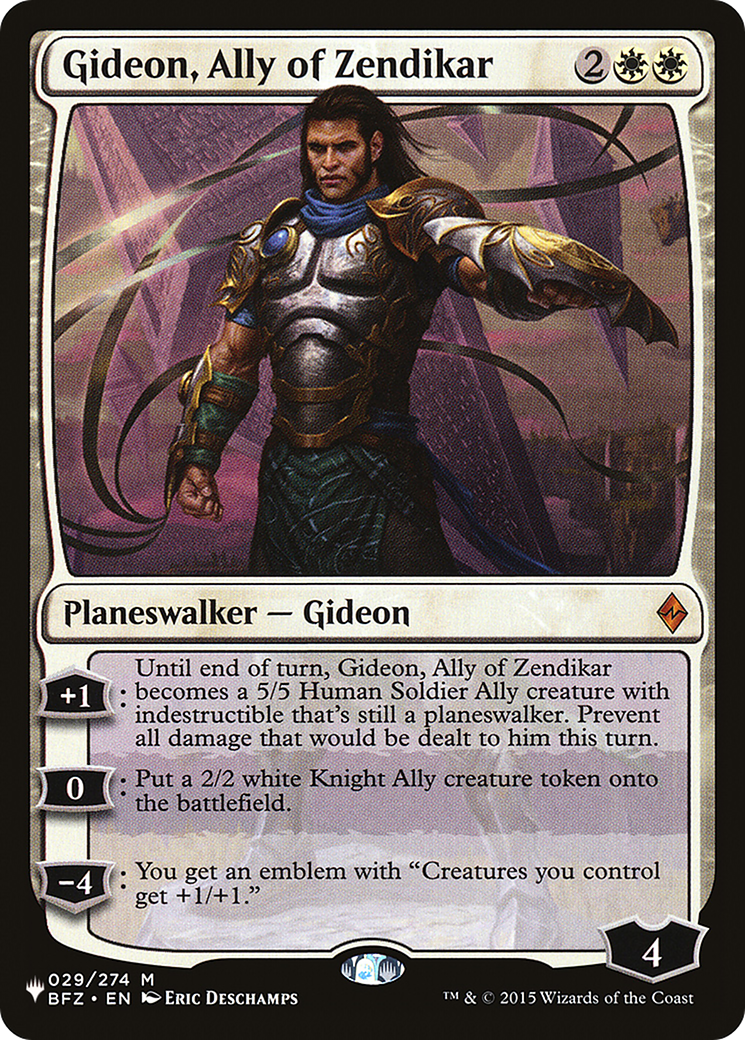Image of Gideon, Ally of Zendikar [The List]