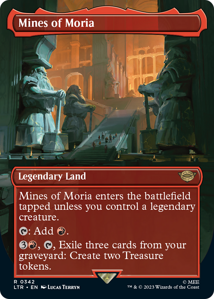 Image of Mines of Moria (Borderless Alternate Art) (342) [The Lord of the Rings: Tales of Middle-Earth]