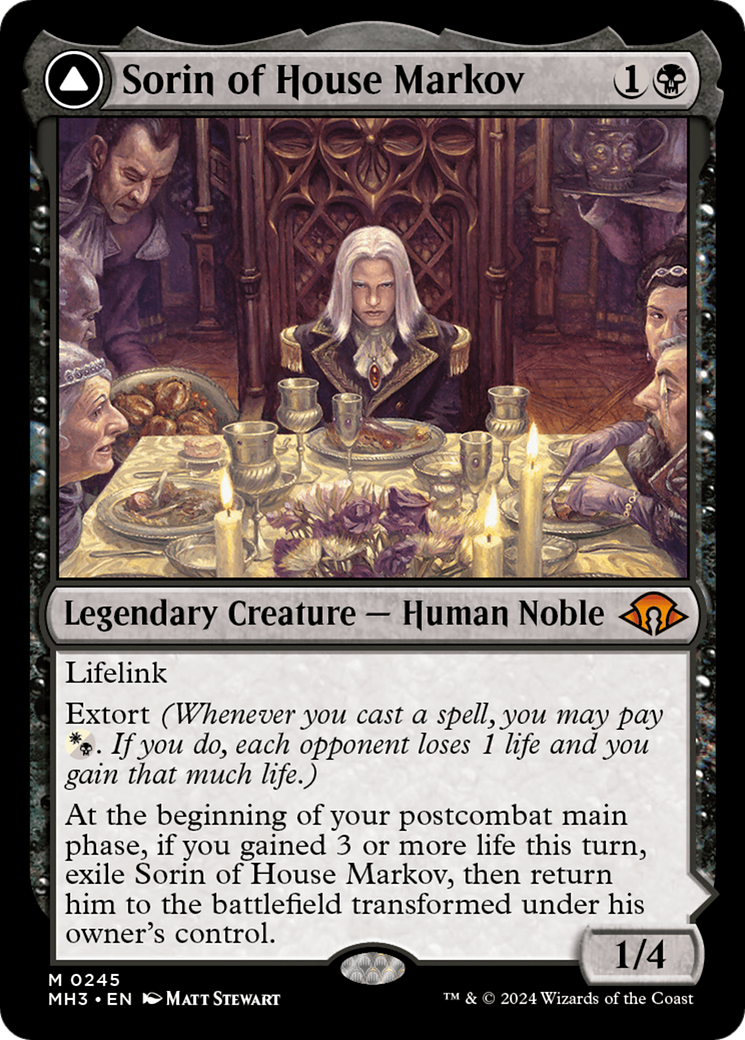 Image of Sorin of House Markov // Sorin, Ravenous Neonate [Modern Horizons 3]