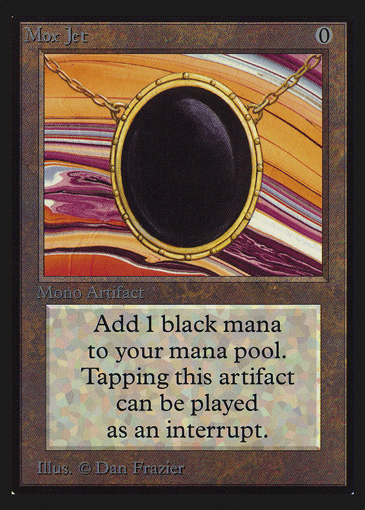 Image of Mox Jet (Black Stone) [International Collectors' Edition]