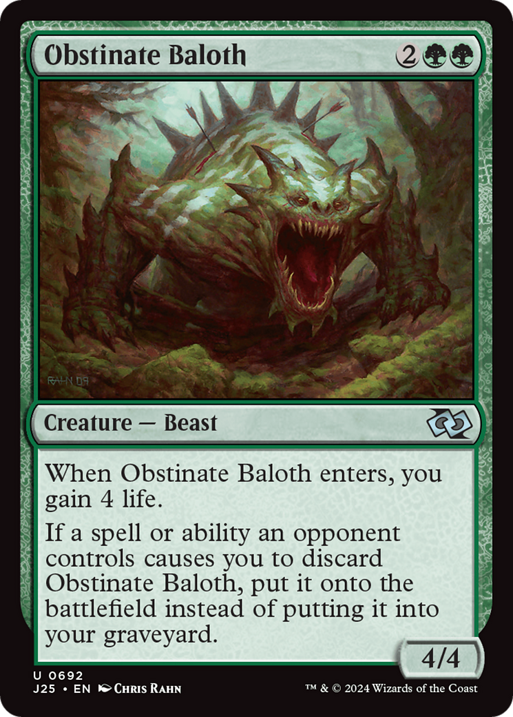 Image of Obstinate Baloth [Foundations Jumpstart]