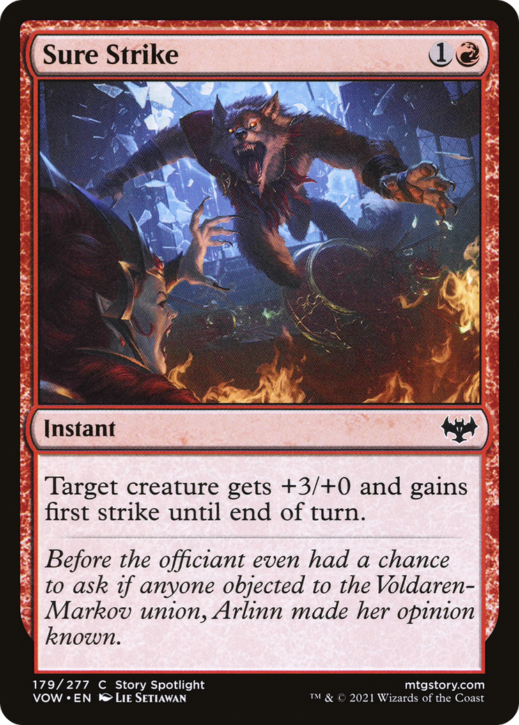 Image of Sure Strike [Innistrad: Crimson Vow]