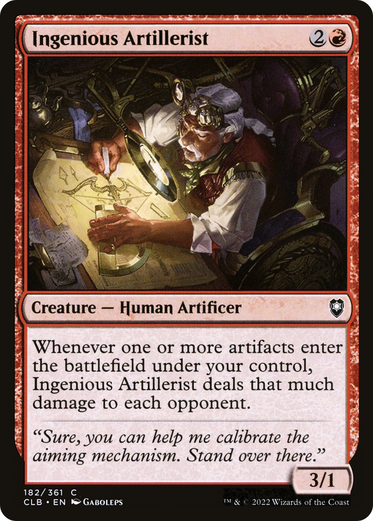 Image of Ingenious Artillerist [Commander Legends: Battle for Baldur's Gate]