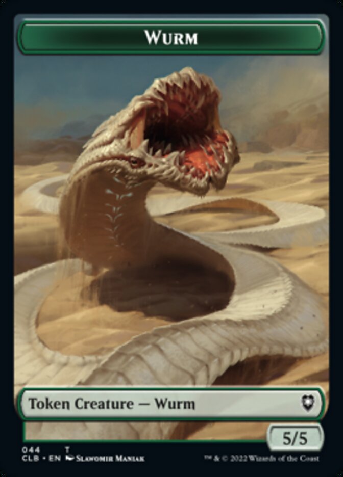 Image of Phyrexian Beast // Wurm Double-Sided Token [Commander Legends: Battle for Baldur's Gate Tokens]