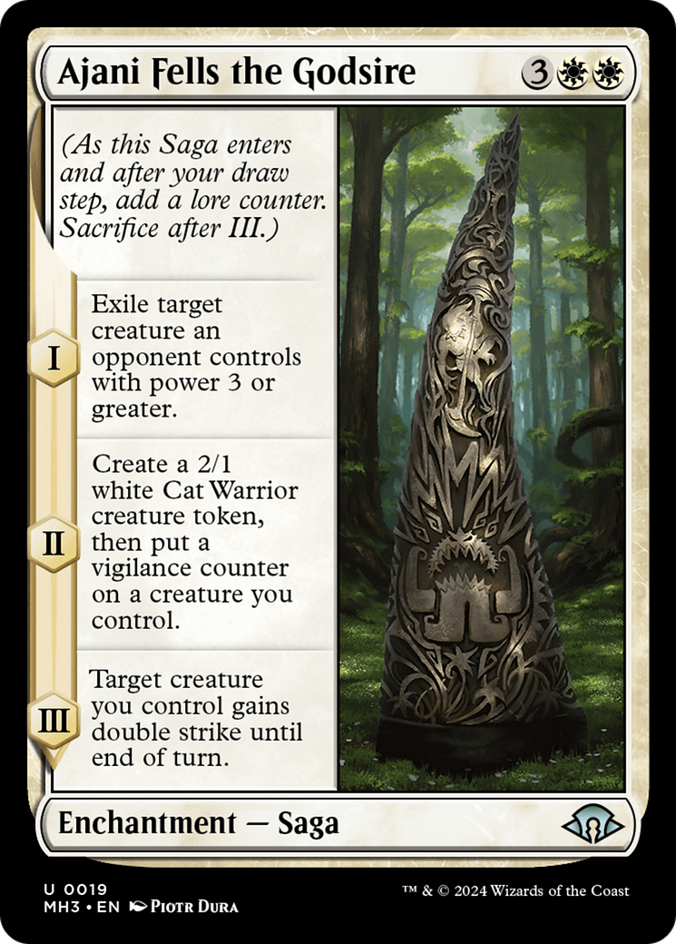 Image of Ajani Fells the Godsire [Modern Horizons 3]