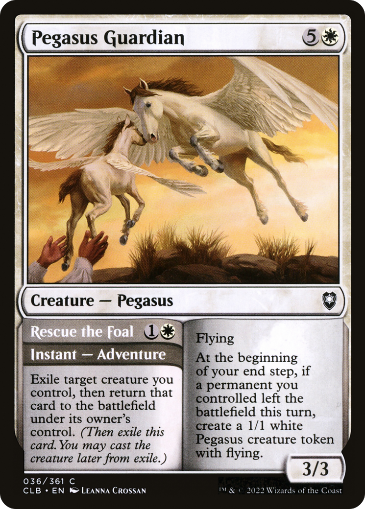 Image of Pegasus Guardian // Rescue the Foal [Commander Legends: Battle for Baldur's Gate]