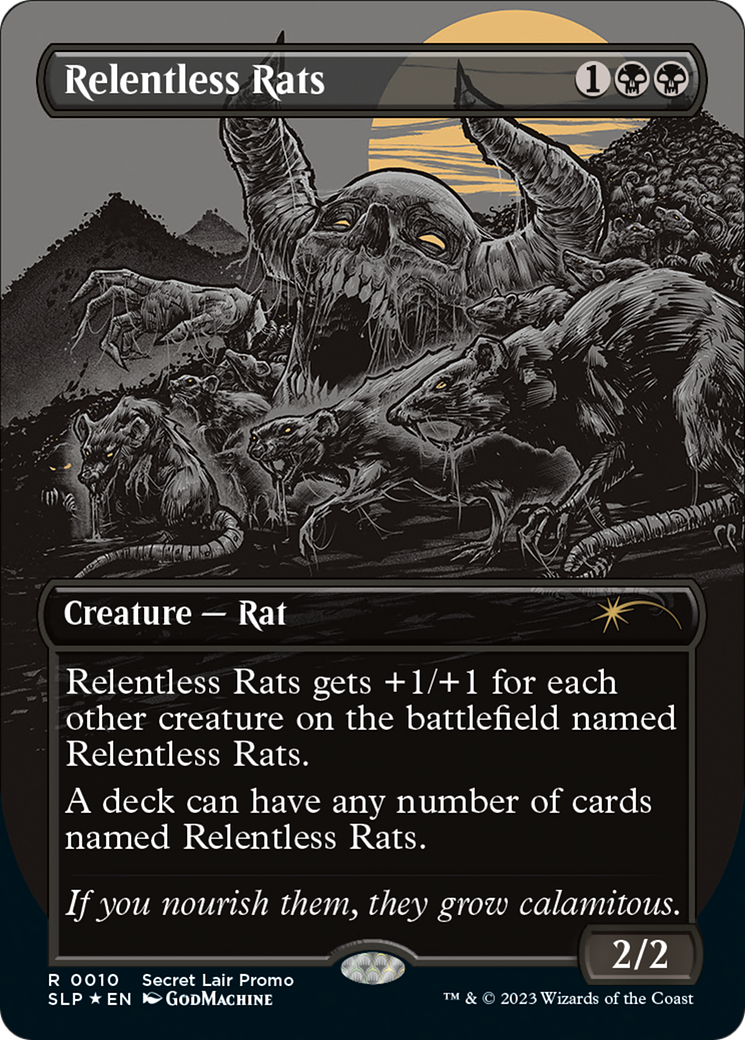 Image of Relentless Rats (Borderless) [Secret Lair Showdown]