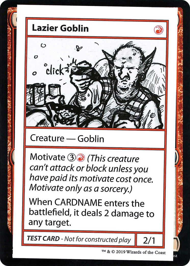 Image of Lazier Goblin (2021 Edition) [Mystery Booster Playtest Cards]
