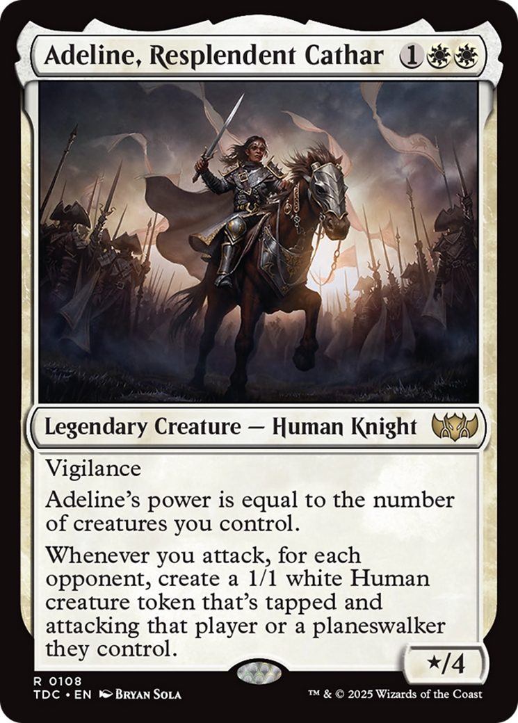 Image of Adeline, Resplendent Cathar [Tarkir: Dragonstorm Commander]