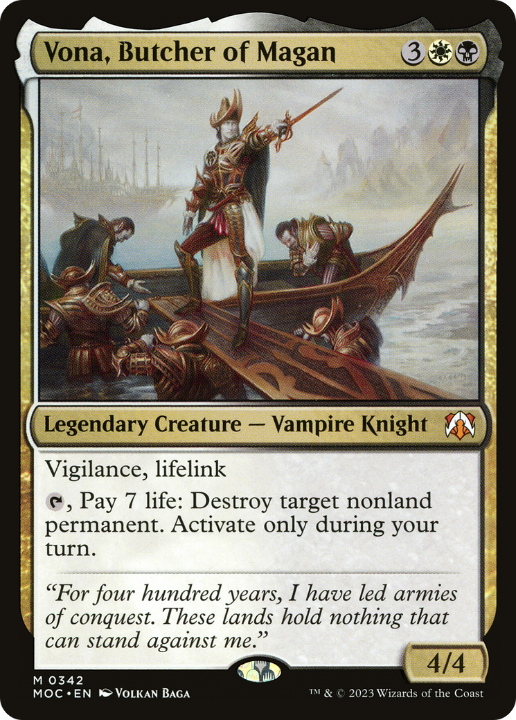 Image of Vona, Butcher of Magan [March of the Machine Commander]