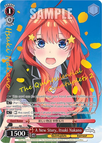 Image of A New Story, Itsuki Nakano (5HY/W90-PE06S PR) [The Quintessential Quintuplets 2]