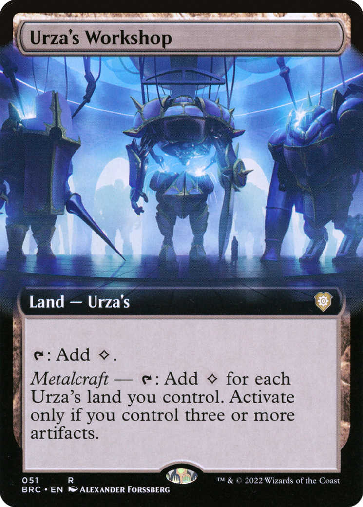 Image of Urza's Workshop (Extended Art) [The Brothers' War Commander]