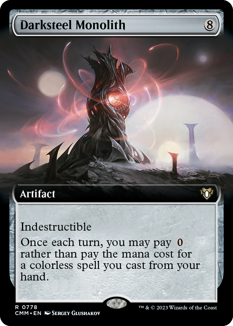 Image of Darksteel Monolith (Extended Art) [Commander Masters]