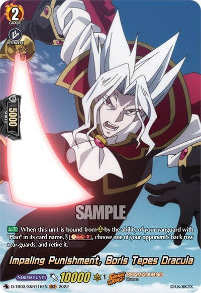 Image of Impaling Punishment, Boris Tepes Dracula (D-TB03/SKR116EN) [Shaman King]