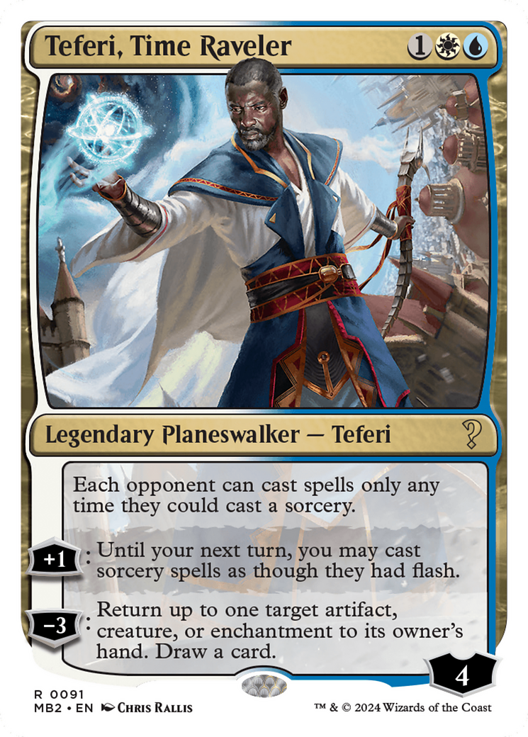 Image of Teferi, Time Raveler (White Border) [Mystery Booster 2]