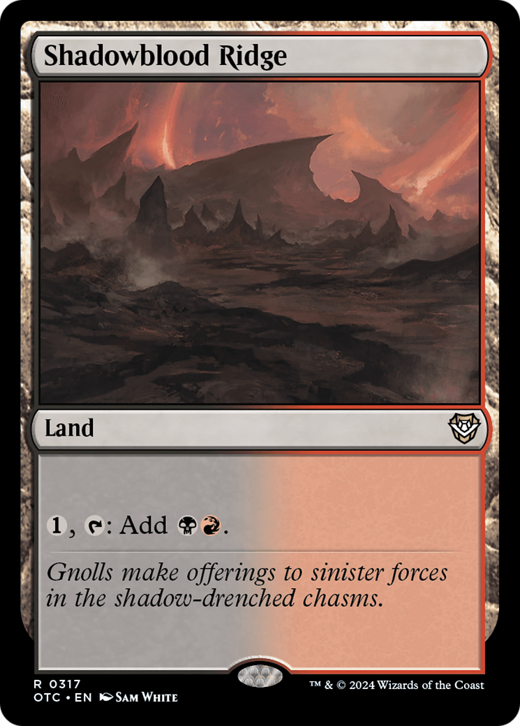 Image of Shadowblood Ridge [Outlaws of Thunder Junction Commander]