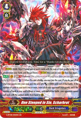 Image of One Steeped in Sin, Scharhrot (G-BT08/002EN) [Absolute Judgment]